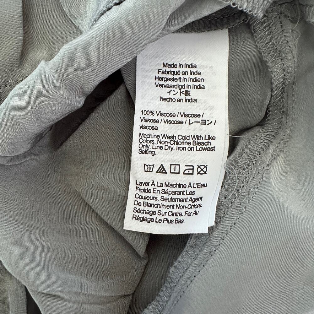 Madewell Dusty Blue Wrap Blouse - Picture 9 of 9
